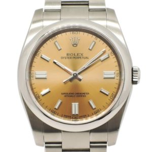 ロレックス オイスターパーペチュアル 36 116000 保証書 ホワイトグレープ 18cm AT ROLEX Oyster Perpetual 36 Whitegrape C005085