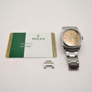 ロレックス オイスターパーペチュアル 36 116000 保証書 ホワイトグレープ 18cm AT ROLEX Oyster Perpetual 36 Whitegrape C005085