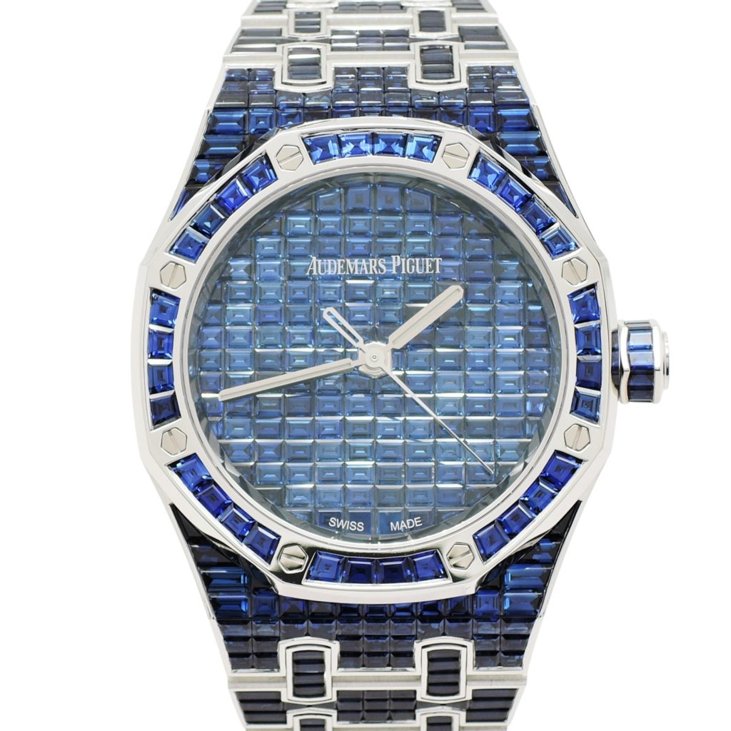 オーデマピゲ ロイヤルオーク ブルーサファイア 15554BC.SS.1284BC.01 ブルーサファイア  AT 17cm Audemars Piguet Royal Oak Blue Sapphire C005123