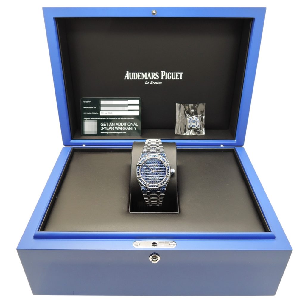 オーデマピゲ ロイヤルオーク ブルーサファイア 15554BC.SS.1284BC.01 ブルーサファイア  AT 17cm Audemars Piguet Royal Oak Blue Sapphire C005123