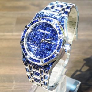 オーデマピゲ ロイヤルオーク ブルーサファイア 15554BC.SS.1284BC.01 ブルーサファイア  AT 17cm Audemars Piguet Royal Oak Blue Sapphire C005123