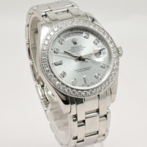 ロレックス デイデイト 18946A アイスブルー ダイヤインデックス 17cm AT ROLEX Day-Date Ice blue C005278