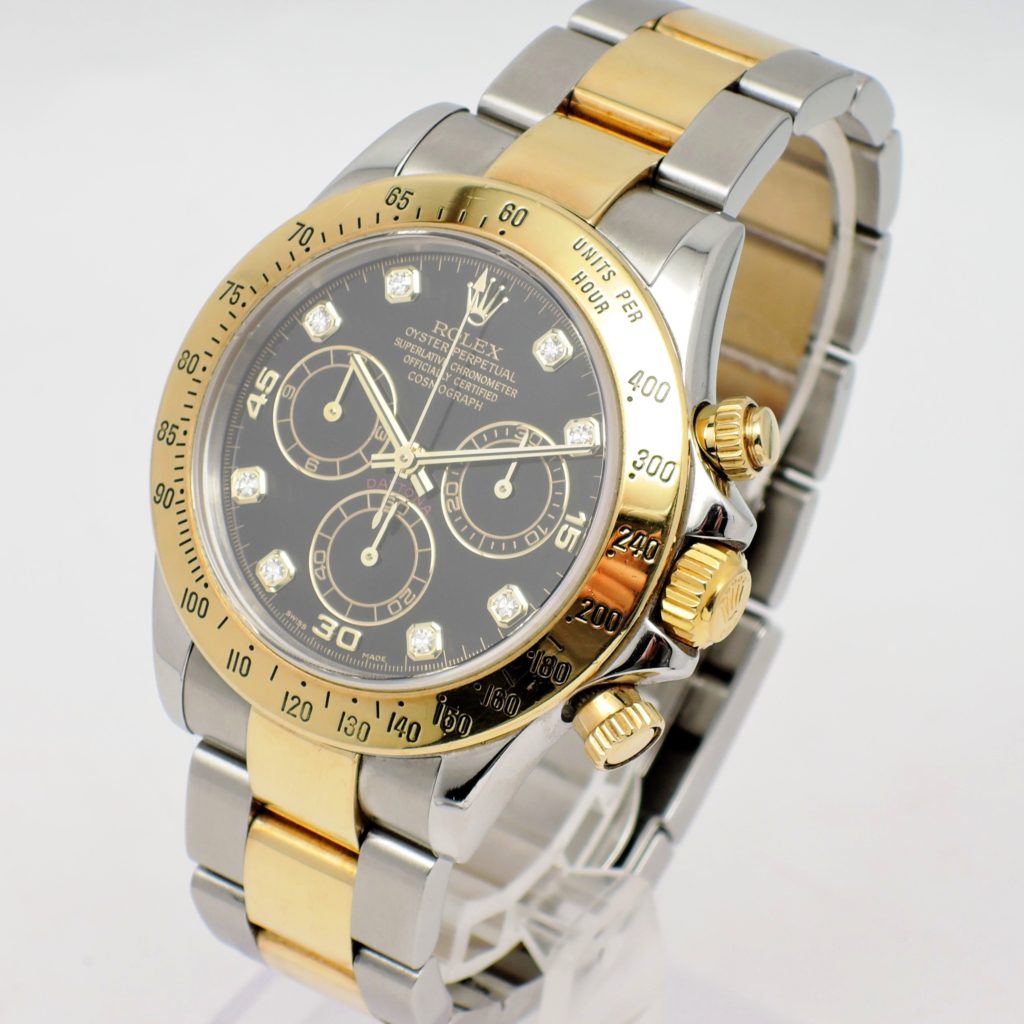 ロレックス デイトナ 40 116523G  黒 ブラック AT 17.5cm ROLEX Daytona 40 Black C005327