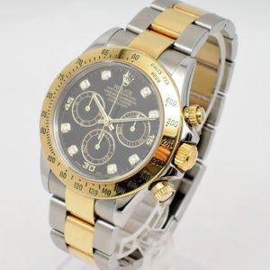 ロレックス デイトナ 40 116523G  黒 ブラック AT 17.5cm ROLEX Daytona 40 Black C005327