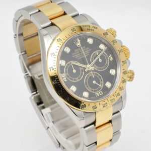 ロレックス デイトナ 40 116523G  黒 ブラック AT 17.5cm ROLEX Daytona 40 Black C005327