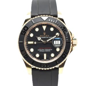 ロレックス ヨットマスター40 116655 2017年保証書  黒 ブラック 16.5cm AT ROLEX Yacht-Master 40 Black C005333