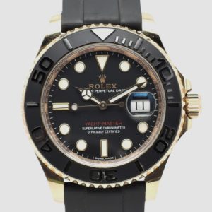 ロレックス ヨットマスター40 116655 2017年保証書  黒 ブラック 16.5cm AT ROLEX Yacht-Master 40 Black C005333