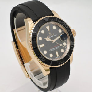 ロレックス ヨットマスター40 116655 2017年保証書  黒 ブラック 16.5cm AT ROLEX Yacht-Master 40 Black C005333