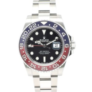 ロレックス GMTマスターⅡ 126710BLRO 2021年保証書 黒 ブラック 18.5cm AT ROLEX GMT-MasterⅡ Black C005367