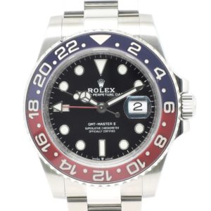 ロレックス GMTマスターⅡ 126710BLRO 2021年保証書 黒 ブラック 18.5cm AT ROLEX GMT-MasterⅡ Black C005367