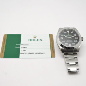 ロレックス エアキング40 116900 2018年保証書 黒 ブラック AT 18cm ROLEX Air King 40 Black C005416