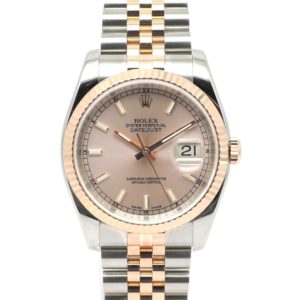 ロレックス デイトジャスト 36 116231 国際サービス保証書 ピンク 17cm AT ROLEX Date-Just 36 Pink C005432