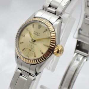 ロレックス オイスタープレシジョン 6525 シャンパン文字盤 HW 14cm ROLEX Oyster Precision Date Champagne C005754