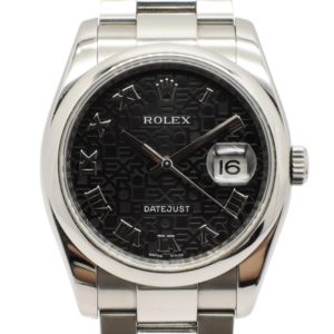 ロレックス デイトジャスト 36 116200 黒 ブラック コンピューター 17.5cm ROLEX Date-Just 36 Black Computer Roman C005054