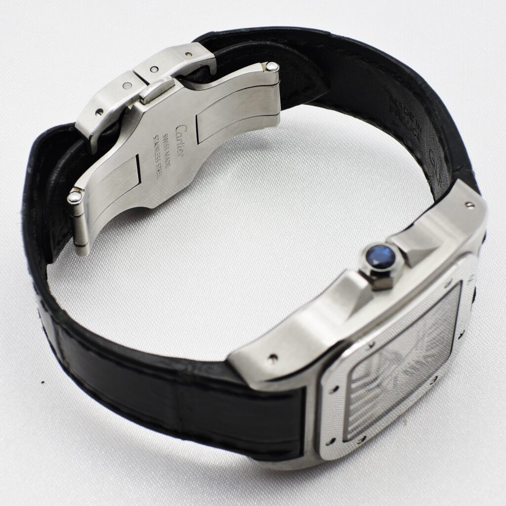 カルティエ サントス 100 MM W20106X8 白 ホワイト 17㎝ 2009年保証書 Cartier Santos 100 MM WhiteRoman C005905