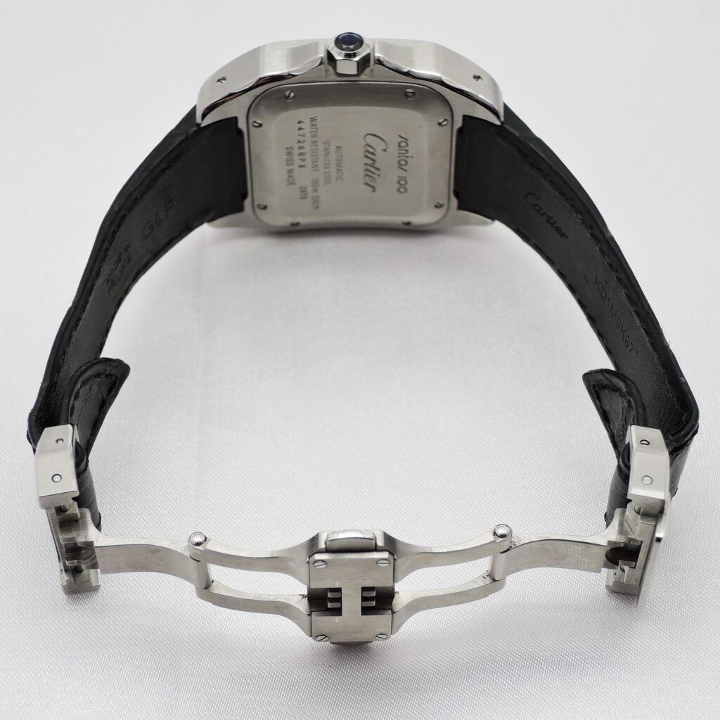 カルティエ サントス 100 MM W20106X8 白 ホワイト 17㎝ 2009年保証書 Cartier Santos 100 MM WhiteRoman C005905