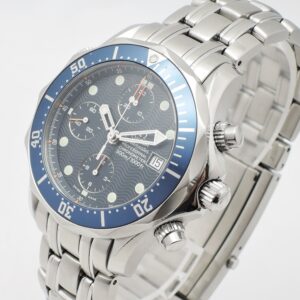 オメガ シーマスター プロフェッショナル300 クロノグラフ 2599.80 ブルー 20.5cm AT OMEGA Seamaster Professional 300 Chronograph Blue C005932