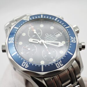 オメガ シーマスター プロフェッショナル300 クロノグラフ 2599.80 ブルー 20.5cm AT OMEGA Seamaster Professional 300 Chronograph Blue C005932