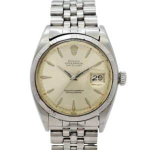 稀少品！ ロレックス デイトジャスト 36 1603 Threeted Bezel シルバー AT 18.5cm ROLEX Date-Just 36 Silver C006954