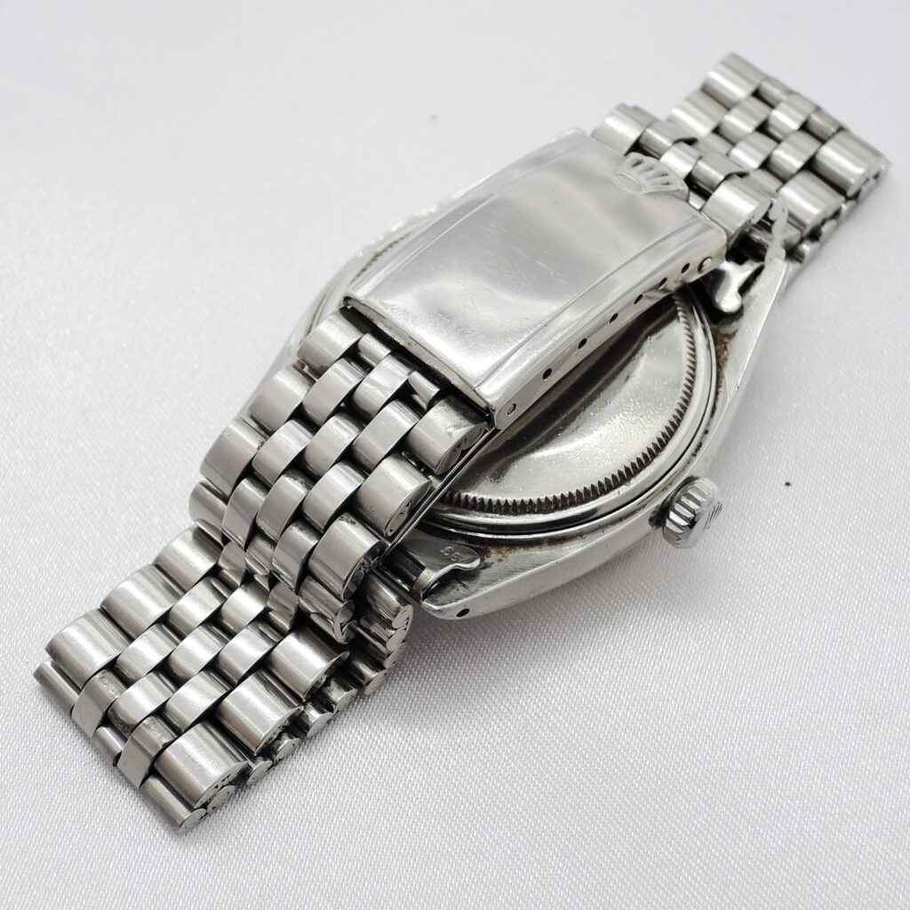 稀少品！ ロレックス デイトジャスト 36 1603 Threeted Bezel シルバー AT 18.5cm ROLEX Date-Just 36 Silver C006954