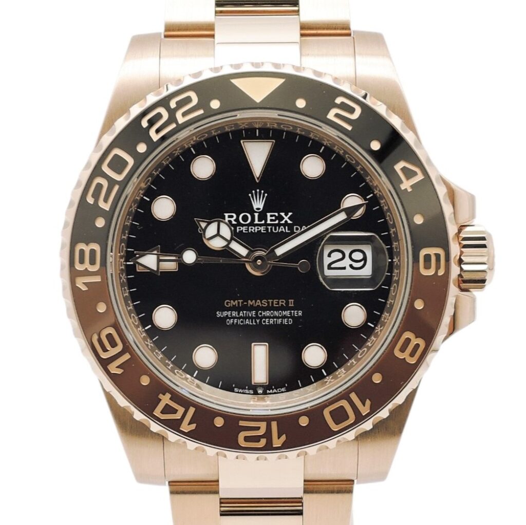 ロレックス GMTマスターⅡ 126715CHNR 黒 ブラック 18.5cm AT ROLEX GMT-MASTERⅡ Black C006189