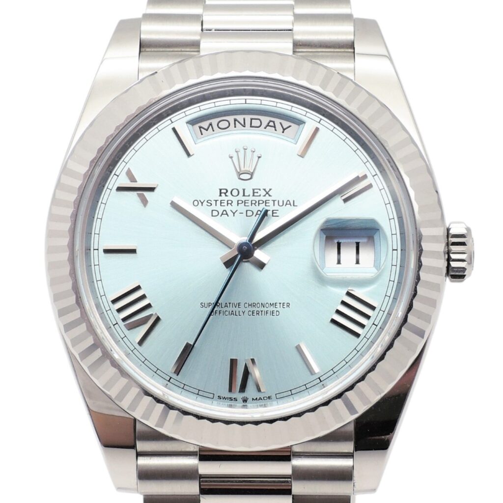 ika様♡専用 ロレックス デイデイト 228236｜アイスブルー文字盤×ローマ数字×加重版