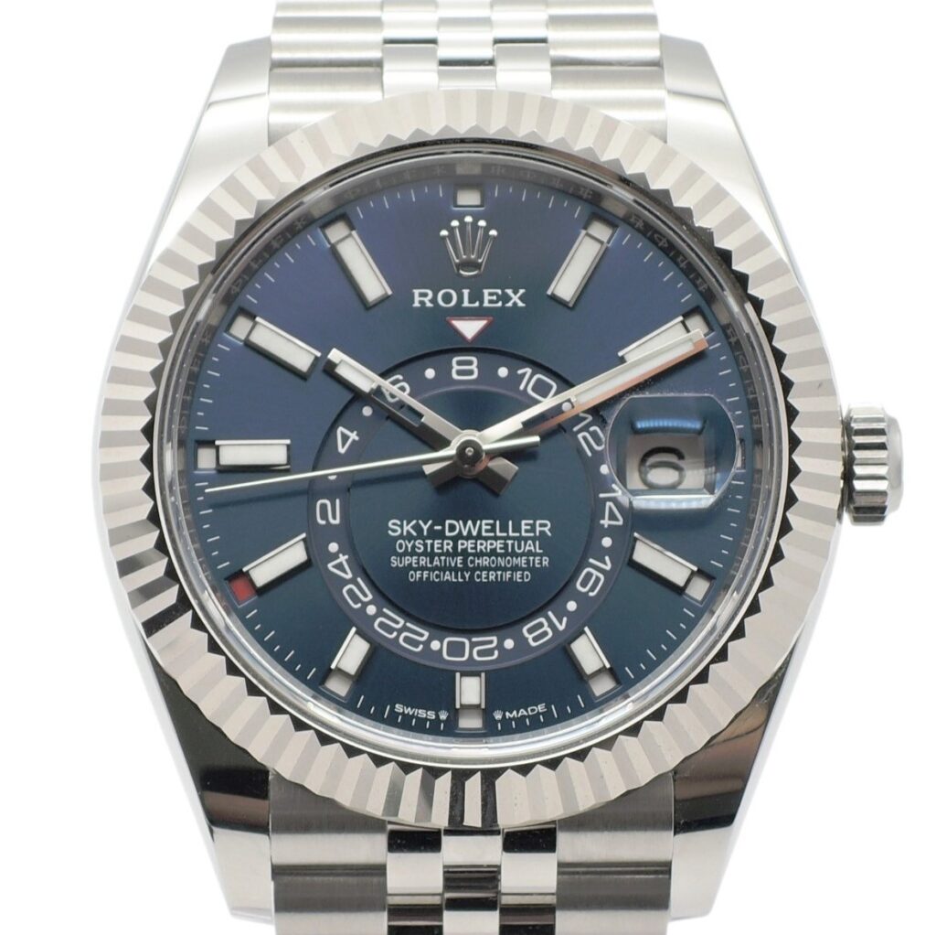 ロレックス スカイドゥエラー 336934 2023年保証書 青 ブルー 16.5cm AT ROLEX Sky-Dweller Blue C006212