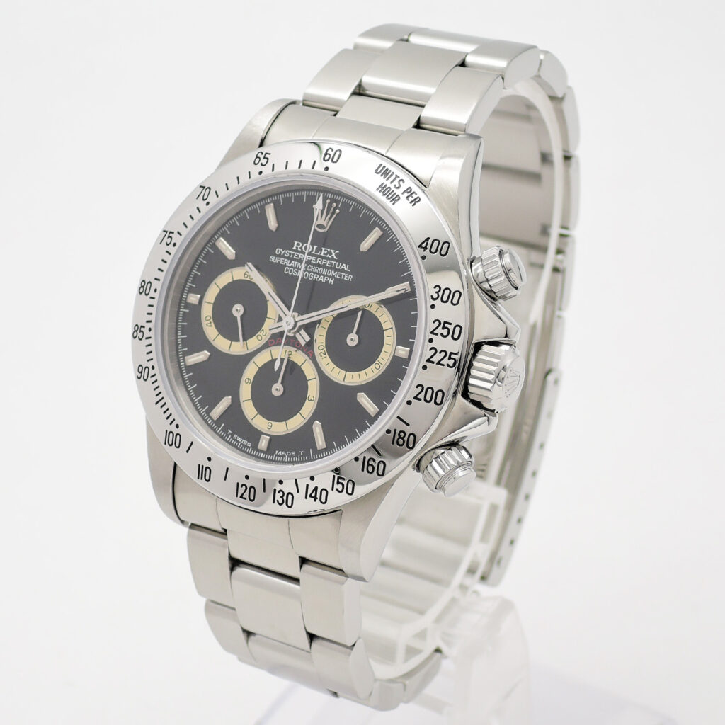 ロレックス デイトナ 16520 黒 L番 マーク2/225タキ/逆6/Four Liner 17.5cm AT ROLEX Daytona Black C006328