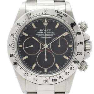 ロレックス デイトナ 16520 黒 W番 パトリッツィダイヤル/ブラウンアイ/ダースベイダー 完品 17.5cm AT ROLEX Daytona Black C006329