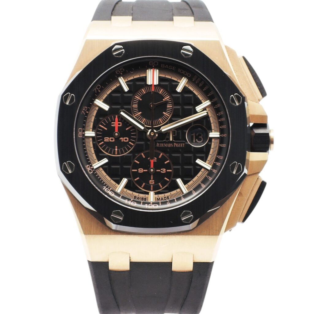 オーデマピゲ ロイヤルオーク オフショア クロノグラフ 26401RO.OO.A002CA.02 黒 ブラック 20cm AT Audemars Piguet Royal Oak Offshore Chronograph C006331