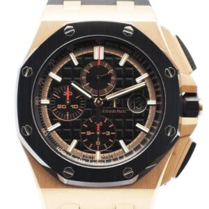 オーデマピゲ ロイヤルオーク オフショア クロノグラフ 26401RO.OO.A002CA.02 黒 ブラック 20cm AT Audemars Piguet Royal Oak Offshore Chronograph C006331