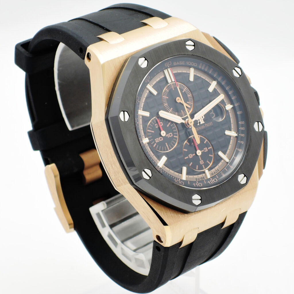 オーデマピゲ ロイヤルオーク オフショア クロノグラフ 26401RO.OO.A002CA.02 黒 ブラック 20cm AT Audemars Piguet Royal Oak Offshore Chronograph C006331