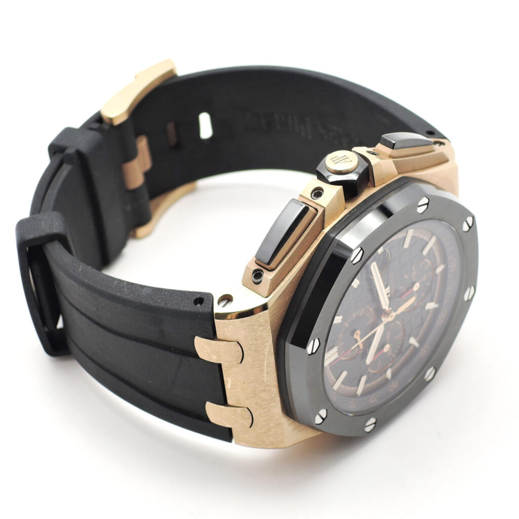 オーデマピゲ ロイヤルオーク オフショア クロノグラフ 26401RO.OO.A002CA.02 黒 ブラック 20cm AT Audemars Piguet Royal Oak Offshore Chronograph C006331