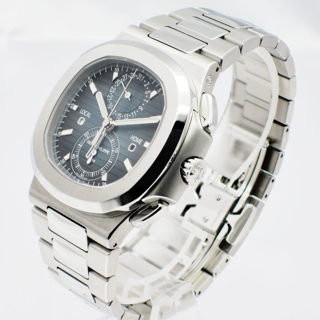 パテックフィリップ ノーチラス トラベルタイム クロノグラフ 5990/1A-011 17.5cm PATEK PHILIPPE Nautilus Travel Time Chronograph Black C006607