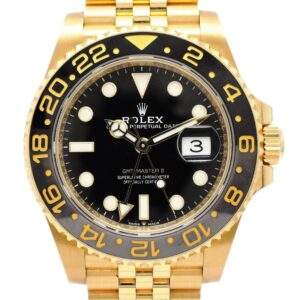 ロレックス GMTマスターⅡ 126715CHNR 2025年保証書 黒 ブラック 18cm AT ROLEX GMT-MASTERⅡBlack C006330