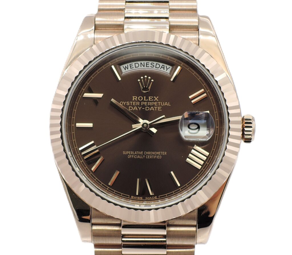 ロレックス デイデイト 40 228235 ブラウン ローマン 17.5m AT ROLEX Day-Date 40 Brown Roman C006924