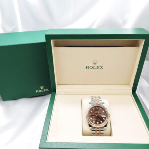 ロレックス デイトジャスト 41 126331G ブラウン ダイヤモンド 18.5cm ROLEX Date-Just 41 Brown C006926