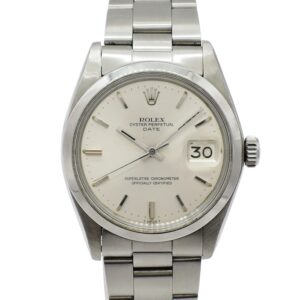 ロレックス オイスターパーペチュアルデイト 1500 シルバー AT 16.5cm ROLEX Oyster Perpetual Date Silver C006970