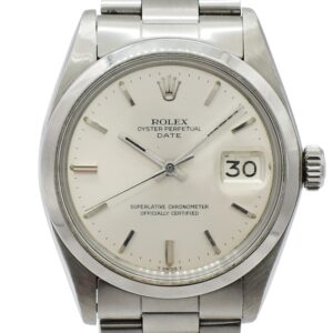 ロレックス オイスターパーペチュアルデイト 1500 シルバー AT 16.5cm ROLEX Oyster Perpetual Date Silver C006970