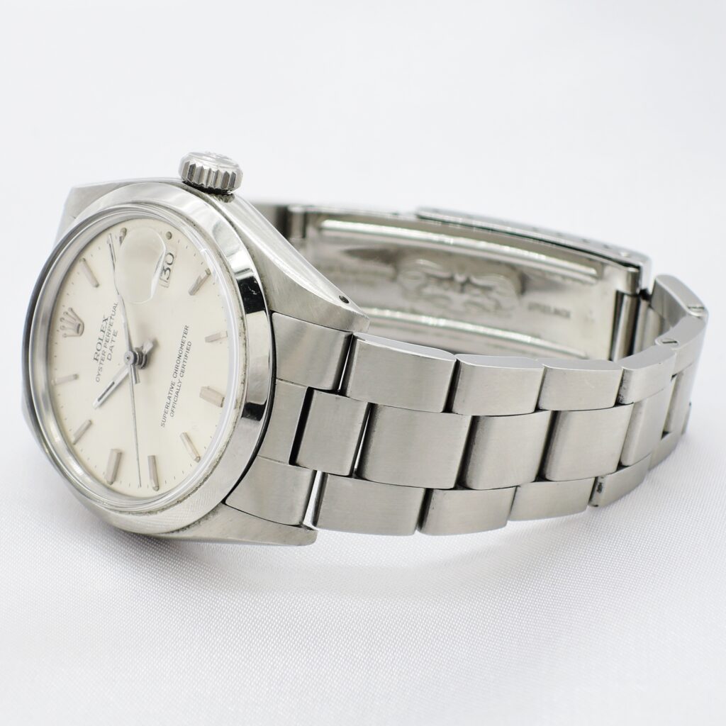 ロレックス オイスターパーペチュアルデイト 1500 シルバー AT 16.5cm ROLEX Oyster Perpetual Date Silver C006970