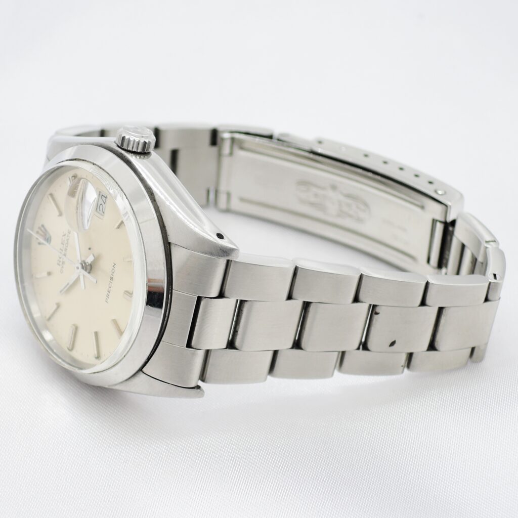 ロレックス オイスターパーペチュアルデイト 6694 シルバー HW 16.5cm ROLEX Oyster Perpetual Date Silver C006975