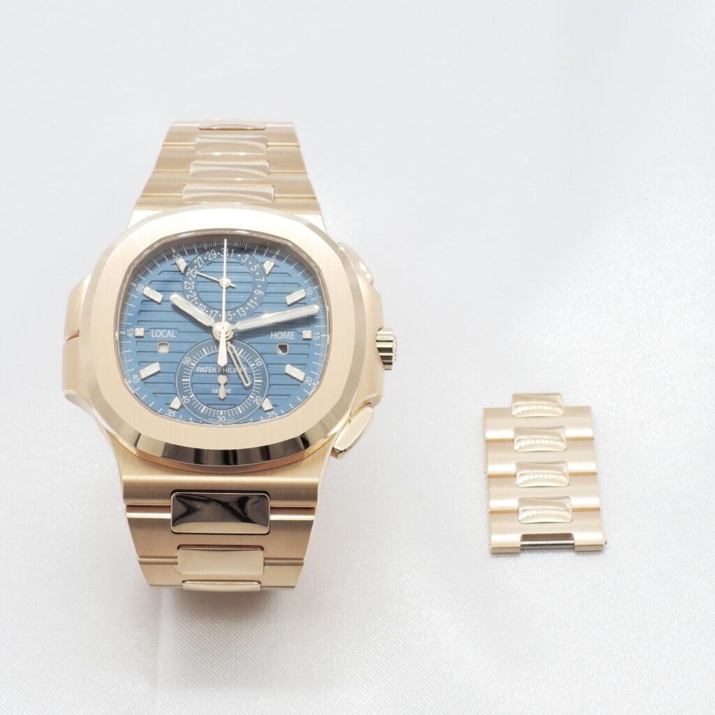 パテックフィリップ ノーチラス トラベルタイム クロノグラフ 5990/1R-001 青 ブルー 17.5cm PATEK PHILIPPE Nautilus Blue C007078