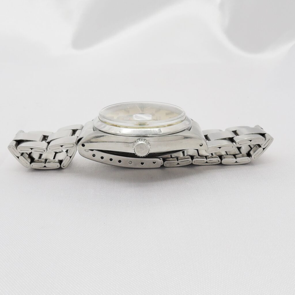 稀少！ロレックス オイスターパーペチュアルデイト 34 UAE軍紋章 6694 シルバー 16.5cm AT ROLEX Oyster Perpetual Date 34 Silver C007434