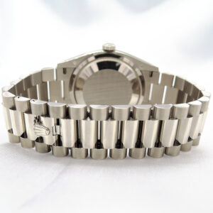 ロレックス デイデイト 36 128239A 2023年保証書 青 ブルーグラデーション 10Pダイヤモンド 18.5cm AT ROLEX Day-Date36 Blue C007473