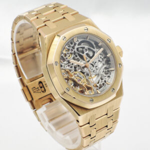 オーデマ・ピゲ ロイヤルオーク ダブル バランスホイール オープンワーク 15467OR.OO.1256OR.01 シルバー スケルトン 16.5cm AUDEMARS PIGUET Royal Oak C007508