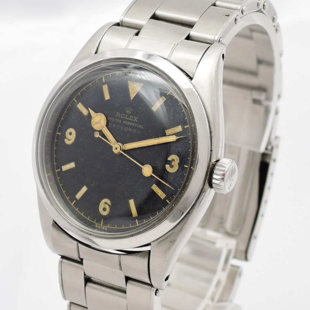 ロレックス 初期 エクスプローラーⅠ 6150 ブラック文字盤 17cm AT ROLEX ExplorerⅠ 36 Black Dial C007967