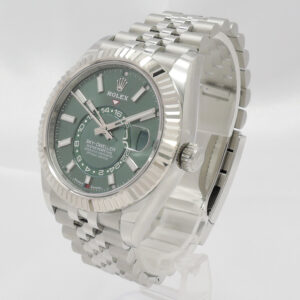 ロレックス スカイドゥエラー 336934 2025年保証書 緑 ミントグリーン 17cm AT ROLEX Sky-Dweller Green C008063
