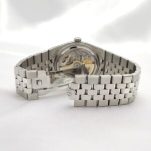 ロレックス ランドドゥエラー 40 127334 2025年保証書 白 ホワイト ハニカムモチーフ 19cm AT ROLEX Land-Dweller 40 White C008195