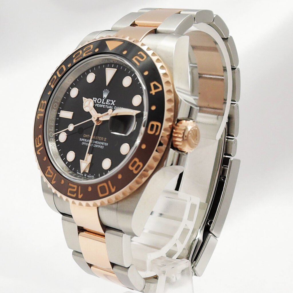 ロレックス GMTマスターⅡ 126711CHNR 保証書 黒 ブラック 18cm AT ROLEX GMT-MASTERⅡ Black C008198
