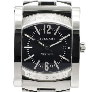 ブルガリ アショーマ AA48S 黒文字盤 AT 17.5cm BVLGARI Assioma C008257